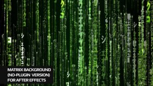 Videohive Matrix Background For Ae No Plugin Elements template preview