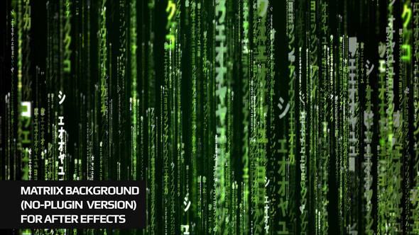 Videohive Matrix Background For Ae No Plugin Elements template preview