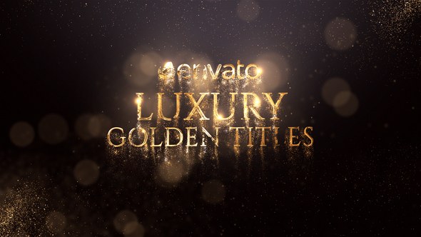 Videohive Luxury Golden Titles 21834365 Titles template preview