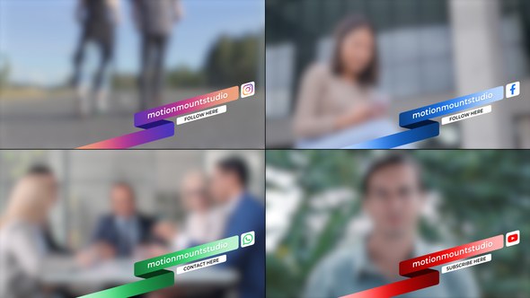 Videohive Social Media Lower Thirds 56490854 Elements template preview