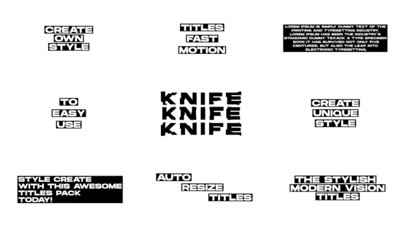 Videohive Modern Titles 53478454 Titles template preview