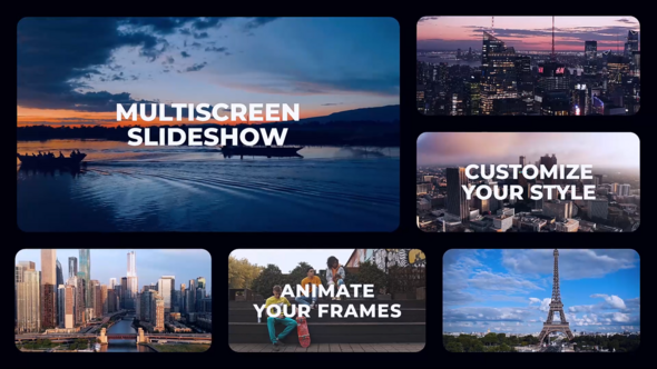 Videohive Collage Opener | Multiscreen Slideshow Openers template preview