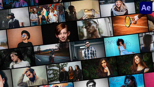 Videohive Fast Mosaic Logo Opener Openers template preview