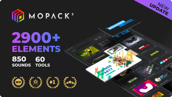 MoPack - Motion Graphics Pack Elements template preview