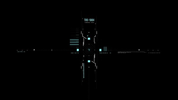 Videohive HUD Terminal Target Infographics template preview