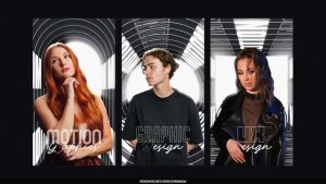 Videohive Animated Lines Poster Stories Openers template preview