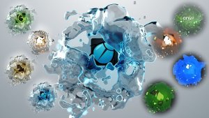 Liquids Quick Logo Pack 3 Video Displays template preview
