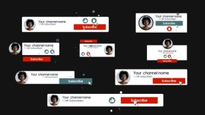 Videohive Youtube Subscribe Pack 48561582 Elements template preview
