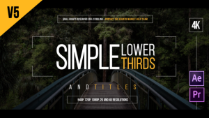 Lower Thirds Video Displays template preview
