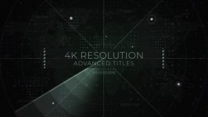 Military Radar Titles & Logo Video Displays template preview