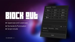 Videohive Animated Typeface - Block Out Titles template preview