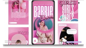 Videohive Barri doll stories instagram Product Promo template preview