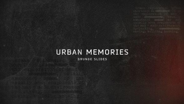 Videohive Urban Memories // Grunge Slides Video Displays template preview