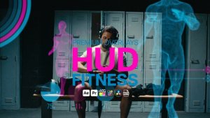 Videohive Premium Overlays HUD Fitness Elements template preview