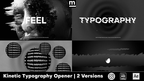 Videohive Glitch Typography Titles template preview