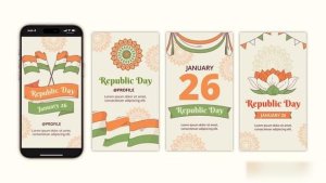 Videohive Indian Republic Day Instagram Stories Openers template preview