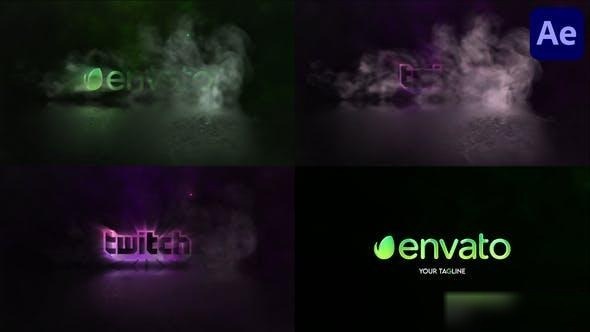 Videohive Smoke Shining Logo for After Effects Logo Stings template preview