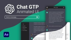 Videohive AI Chat GPT UI Elements template preview