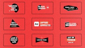 Videohive Grunge Titles 60790020 Titles template preview