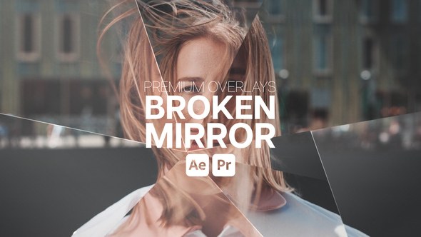 Videohive Premium Overlays Broken Mirror Elements template preview