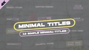 Videohive Minimal Titles V2 | After Effects Titles template preview