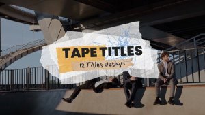 Videohive Tape Titles Titles template preview