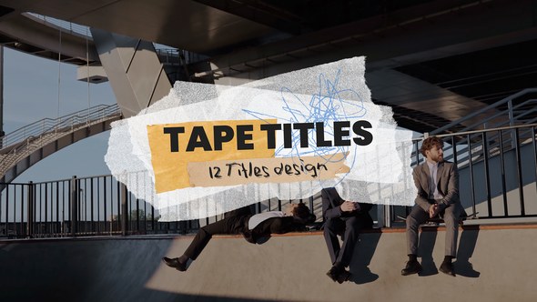 Videohive Tape Titles Titles template preview