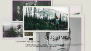 Vintage Family Memories Opener | Old Photo Slideshow Video Displays template preview