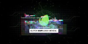 Videohive Glitch Scifi Logo Reveal Logo Stings template preview