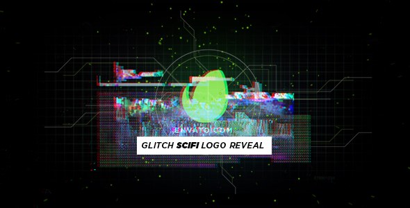 Videohive Glitch Scifi Logo Reveal Logo Stings template preview