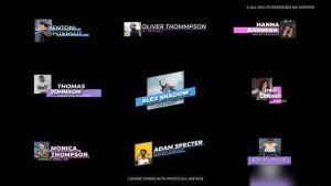 Videohive Lower Thirds with Photos 3.0 | After Effects Titles template preview