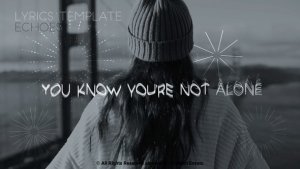 Videohive Lyrics Template Echoes Video Displays template preview
