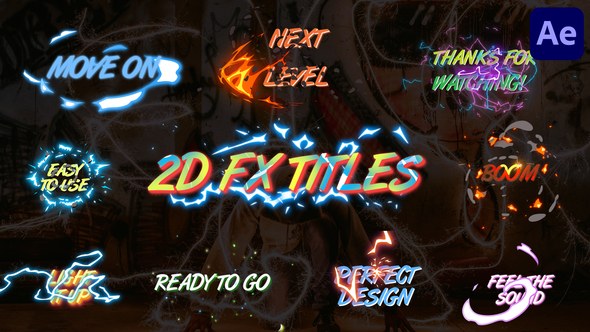 Videohive Dynamic 2D FX Titles | After Effects Titles template preview