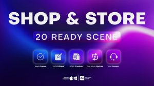Videohive 20 Shop and Store Scenes Broadcast-packages template preview