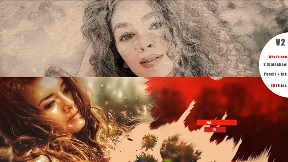 Videohive Pencil And Ink Slideshow Video Displays template preview