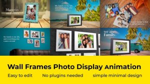 Videohive Wall Frames Photo Display Video Displays template preview