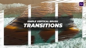 Videohive Simple Vertical Brush Transitions After Effects Elements template preview