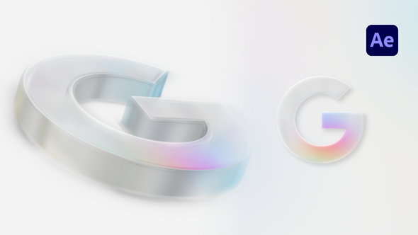 Videohive Gradient Glass Logo Reveal Logo Stings template preview
