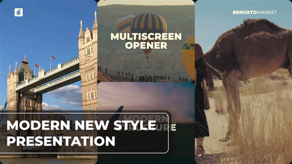 Videohive Multiscreen Slideshow | Split Screen Opener Openers template preview