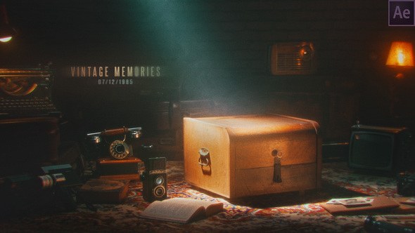 Vintage Memories – Film Projector Video Displays template preview