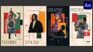Videohive Block Slides Stories for After Effects Openers template preview
