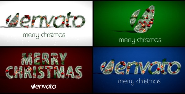 Christmas Logo Video Displays template preview