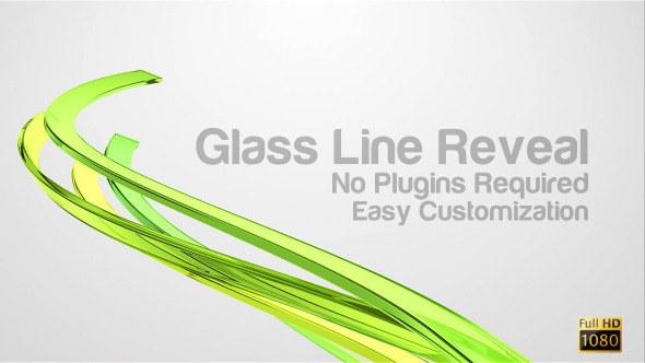 Videohive Glass Line Reveal Logo Stings template preview