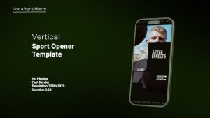 Videohive Vertical Sport Opener Openers template preview