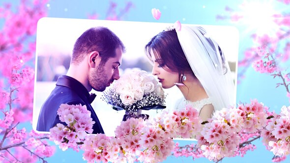 Videohive Wedding Flowers Slideshow Video Displays template preview