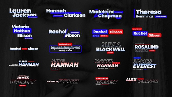 Videohive Modern Clean Lower Third Titles template preview