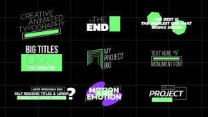 Videohive Big Text Animation | AE 56100151 Titles template preview