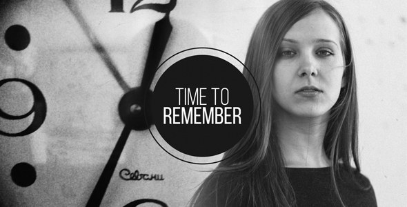 Time to Remember Video Displays template preview