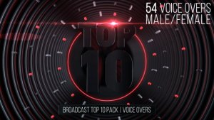 Broadcast Top 10 Pack | Voice Overs Video Displays template preview