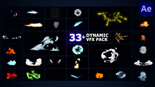Videohive Dynamic Mega VFX Pack | After Effects Elements template preview